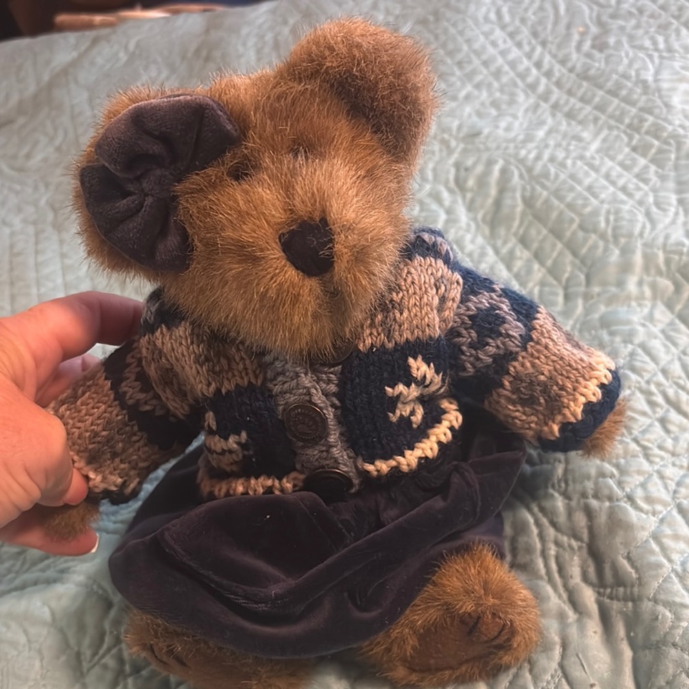 Boyds Bears Plush with Navy and Tan Attire